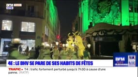 Paris: le BHV se pare de ses habits de fêtes
