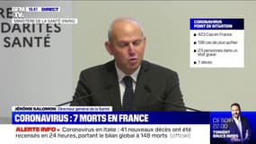 Coronavirus: la France reste en stade 2, selon le directeur général de la Santé