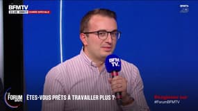 FORUM BFM - Travailler 12h de plus par an: "Il y a un clivage entre les métiers", déclare Benjamin, cadre dans la communication