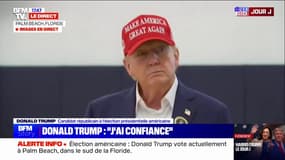 Donald Trump assure avoir "confiance" au moment de voter pour l'élection présidentielle américaine
