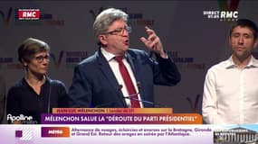 Élections législatives : Jean-Luc Mélenchon salue "la déroute du parti présidentiel"