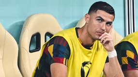 Cristiano Ronaldo remplaçant avec le Portugal, à Doha le 6 décembre 2022