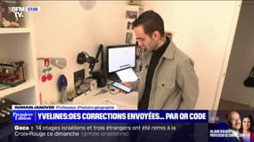 Dans les Yvelines, ce professeur d'histoire-géographie envoie ses corrections par QR code