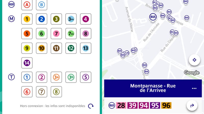 La nouvelle app RATP fait l'objet de critiques de la part d'utilisateurs.
