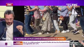 L'histoire de Charles Magnien : Le record de la plus longue chenille battu à Rouen - 13/06
