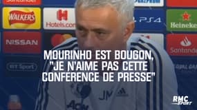 Manchester United : Mourinho est bougon, "je n'aime pas cette conférence de presse"