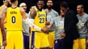 Les joueurs des Lakers