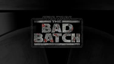 Logo de la série animée "The Bad Batch", située dans l'univers "Star Wars"