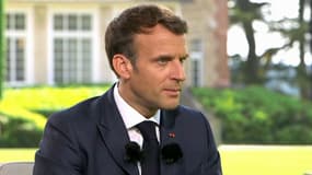 Emmanuel Macron, à Clairefontaine le 10 juin 2021