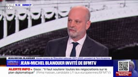 Mobilisation étudiante pour Gaza: "L'espèce de phénomène d'intimidation que l'on peut voir est contraire à la liberté", affirme Jean-Michel Blanquer