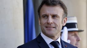 Emmanuel Macron à l'Élysée le 3 avril 2023