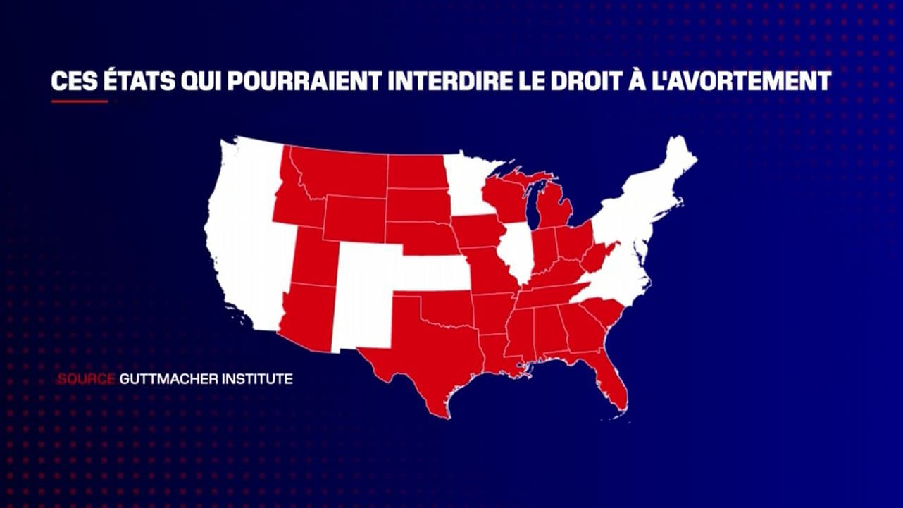 Les États américains qui pourraient interdire le droit à l'avortement Les États américains qui pourraient interdire le droit à l'avortement