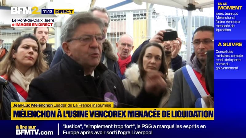 Usine Vencorex: Jean-Luc Mélenchon met en cause l'absence de réponse du gouvernement