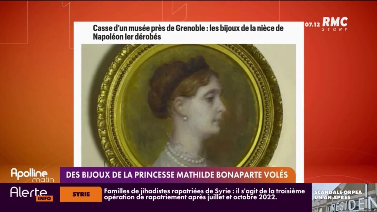 Des bijoux de la princesse Mathilde Bonaparte volés