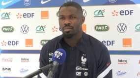 Marcus Thuram avec l'équipe de France, à Clairefontaine le 29 mai 2021