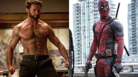 Hugh Jackman dans la peau de Wolverine et Ryan Reynolds dans le costume de Deadpool