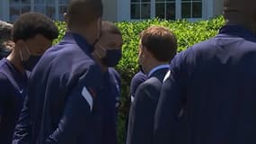 Kylian Mbappé et Emmanuel Macron