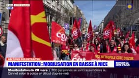 Manifestation du 28 mars: une mobilisation en baisse à Nice