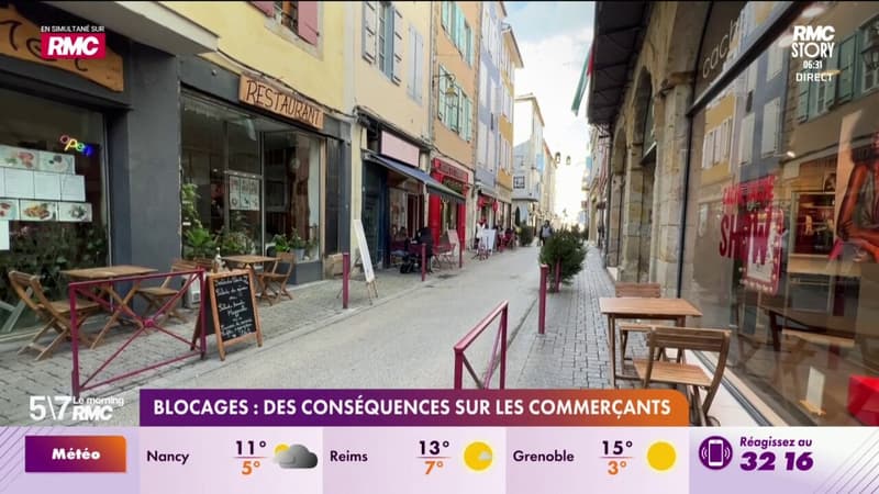 Blocages : des conséquences sur les commerçants