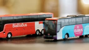 La marque Ouibus, avec ses cars bleus et roses, disparaîtra au profit des couleurs de BlaBlaBus, bleu-blanc-rouge.