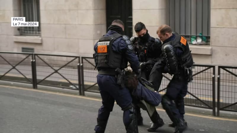 Paris: intervention policière dans la Sorbonne pour évacuer des manifestants...