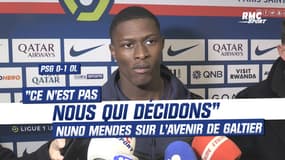 PSG 0-1 OL : "Ce n'est pas nous qui décidons" Nuno Mendes sur l'avenir de Galtier