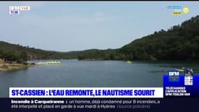 Lac de Saint-Cassin: l'eau remonte, le nautisme sourit