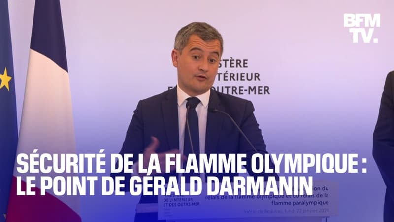 Sécurité du parcours de la flamme olympique: le point de Gérald Darmanin