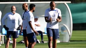 Thierry Henry lors de sa première séance d'entraînement avec l'équipe de France Espoirs, le 4 septembre 2023