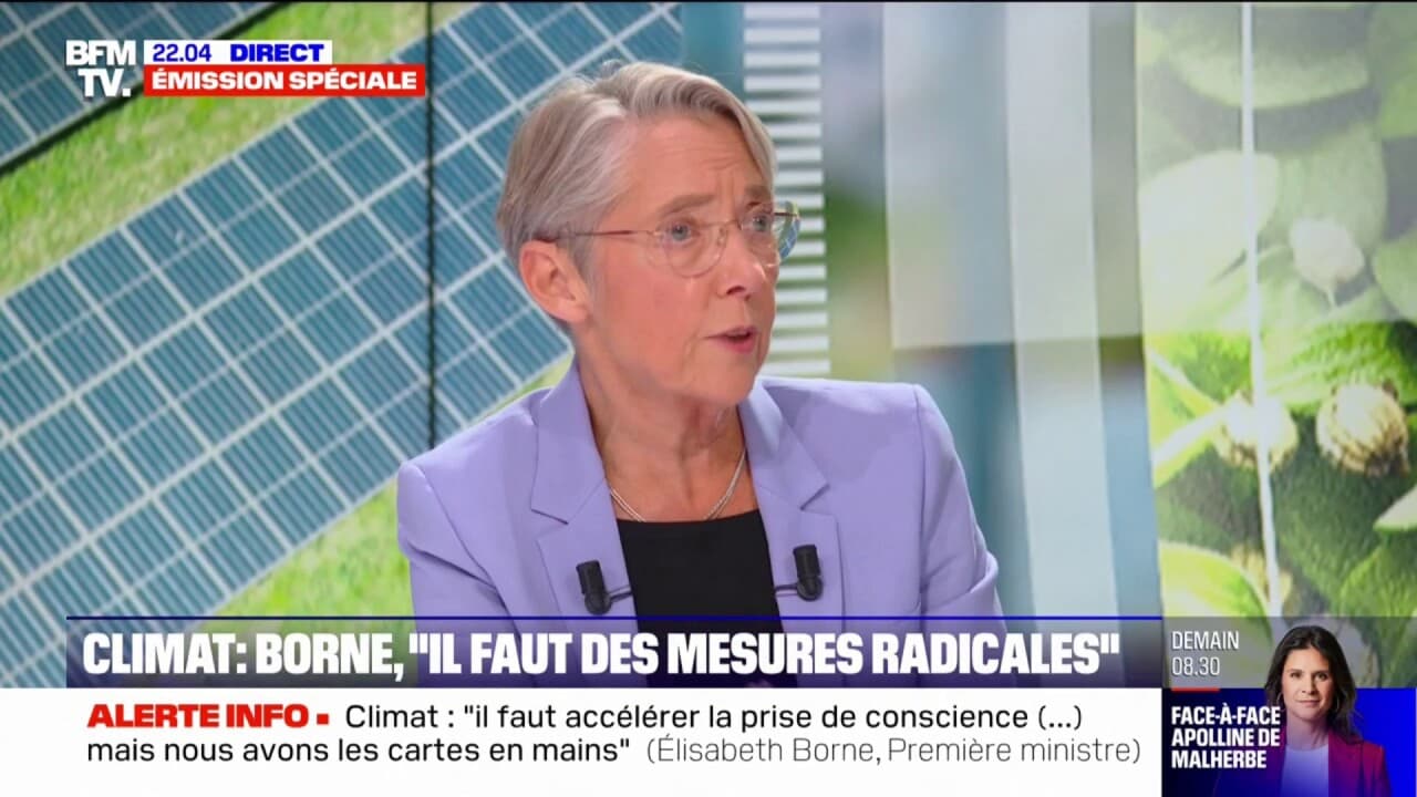 Élisabeth Borne "L'interdiction des ventes de voitures thermiques en