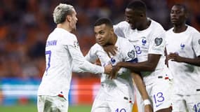 Kylian Mbappé auteur d'un doublé lors de la victoire de l'équipe de France aux Pays-Bas, éliminatoires de l'Euro 2024, 13 octobre 2023