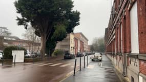 Une rue de Villeneuve d'Ascq le 24 décembre 2024