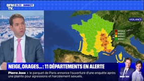 Neige, orages... : 11 départements en alerte - 14/11