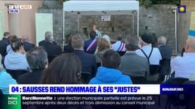 Sausses: hommage aux Justes parmi les nations