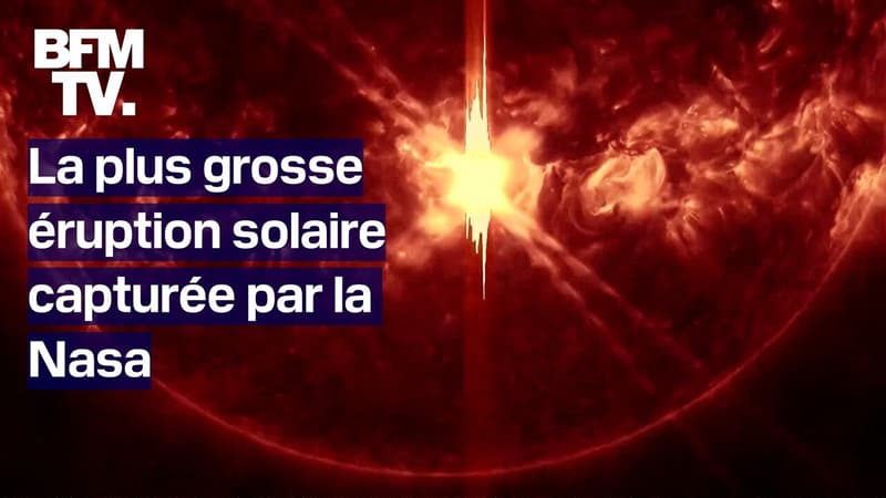 La Nasa a capturé la plus grosse éruption solaire de ces dix dernières années