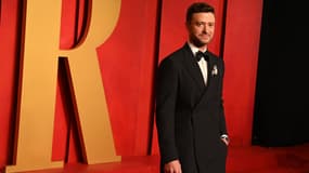 Justin Timberlake le 10 mars à Beverly Hills, à la soirée Vanity Fair post Oscars.