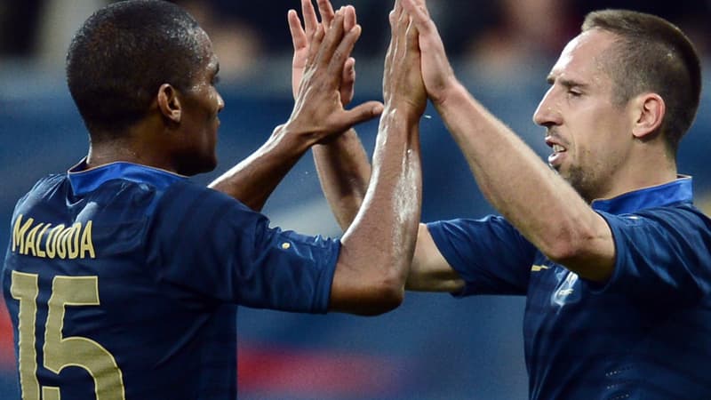 Florent Malouda et Franck Ribéry