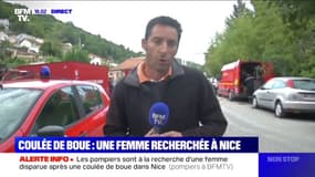 Nice: une femme portée disparue après un glissement de terrain