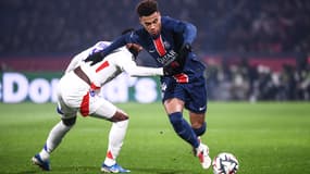 Désiré Doué lors de PSG-OL, le 15 décembre 2024 en Ligue 1