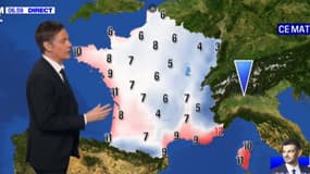 Les températures de ce samedi 21 décembre au matin.