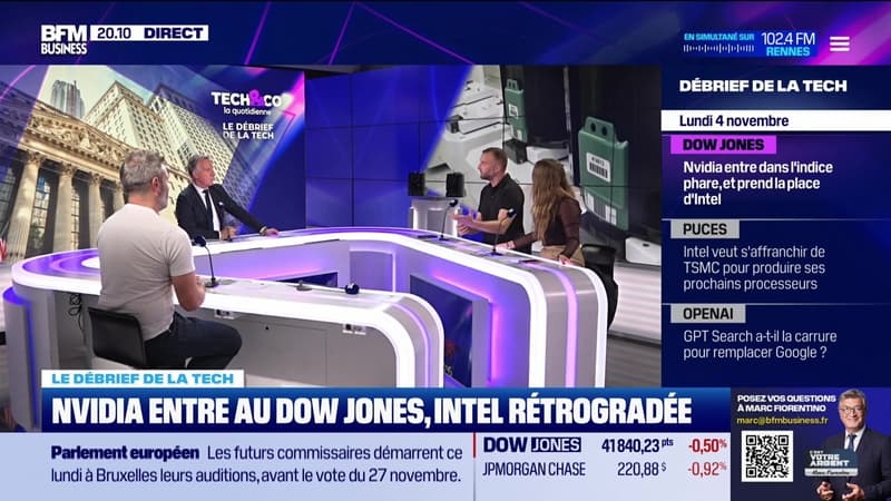 Nvidia entre au Dow Jones, Intel retrogradée - 04/11