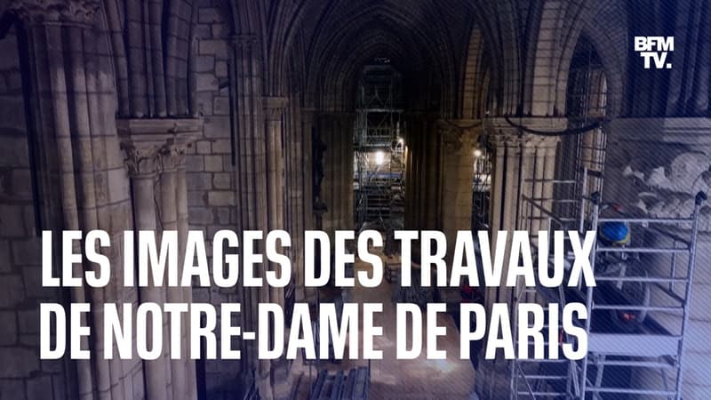 Les images des travaux à l'intérieur de Notre-Dame de Paris, trois ans après l'incendie