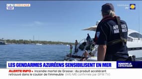 Les gendarmes azuréens sensibilisent en mer