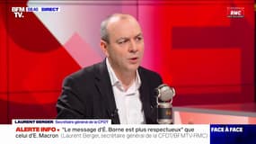 Pour Laurent Berger, certains macronistes "ne connaissent rien" de l'histoire de la CFDT 