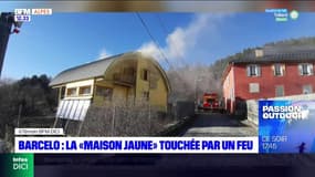 Barcelonnette: la "Maison jaune" touchée par un incendie