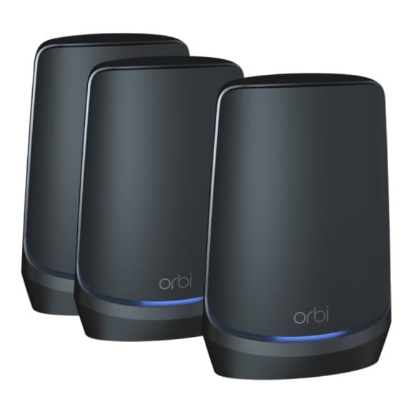 Le pack routeur Orbi Mesh WiFi 6E existe en noir ou en blanc