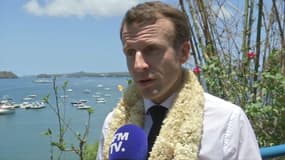 Emmanuel Macron à Mayotte. 