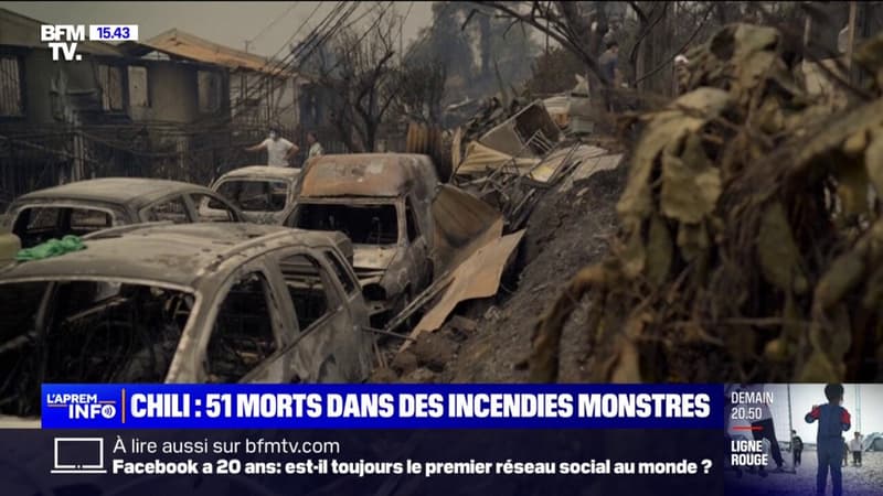 Chili: plus de 50 morts dans des incendies qui ravagent le sud et le centre du pays