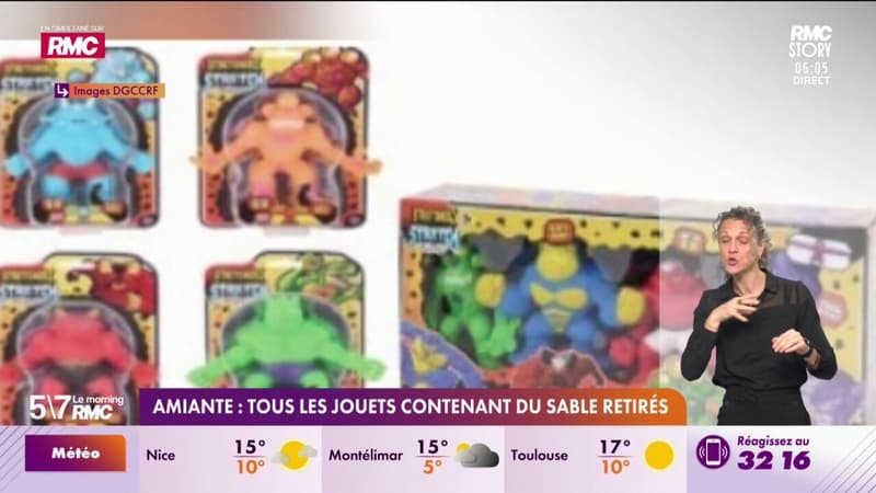 Amiante : tous les jouets contenant du sable retirés