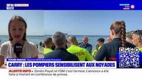 Carry-le-Rouet: les pompiers sensibilisent aux risques de noyade